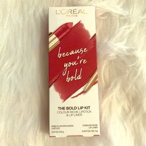 L’Oreal the bold lip kit lipstick and lip liner